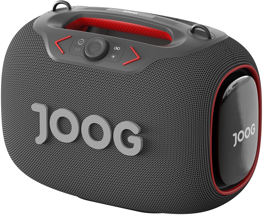 Speaker Joog Pair 1000 com 2 microfones sem fio 130W IPX6 Bluetooth/TWS + Tripé