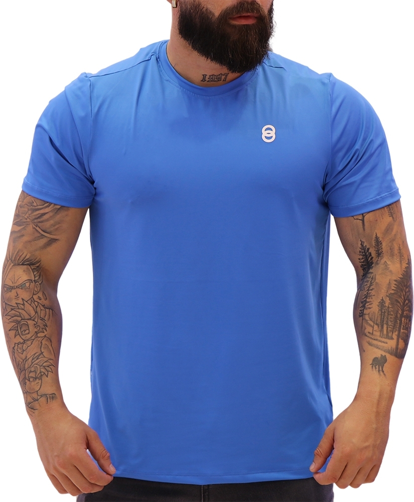 Camiseta Joog Basica Small Logo Azul Masculina