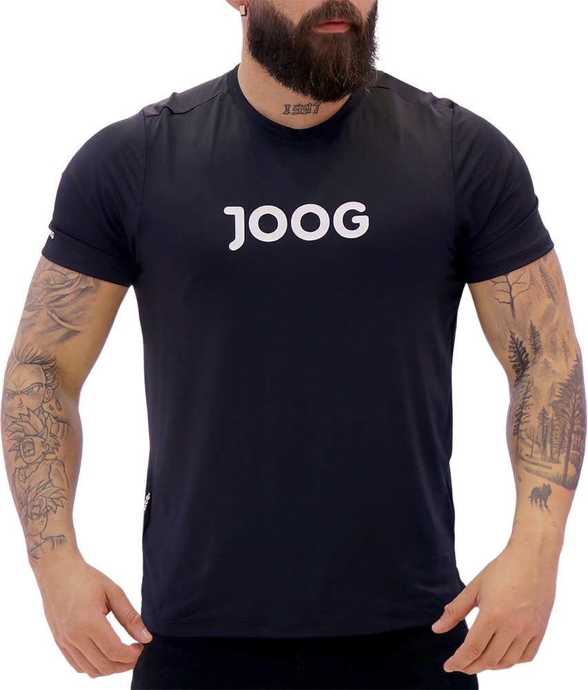 Camiseta Joog Basica Poliamida Preta Masculina