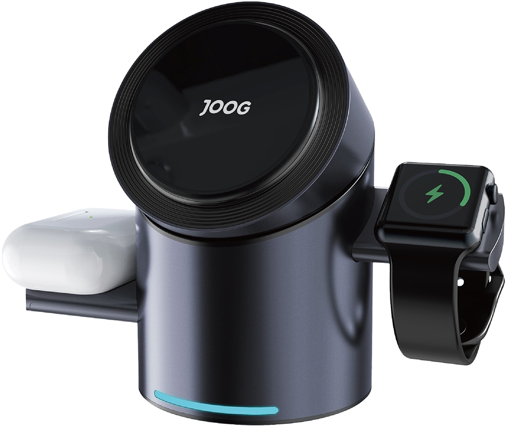 Carregador sem fio magnético Joog MagCharger 3 in 1 Qi2 MC1