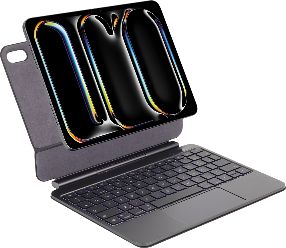 Teclado sem fio Joog Magnetic Keyboard Case IPK168BS para iPad 10th 2022 10.9"/A16 11"