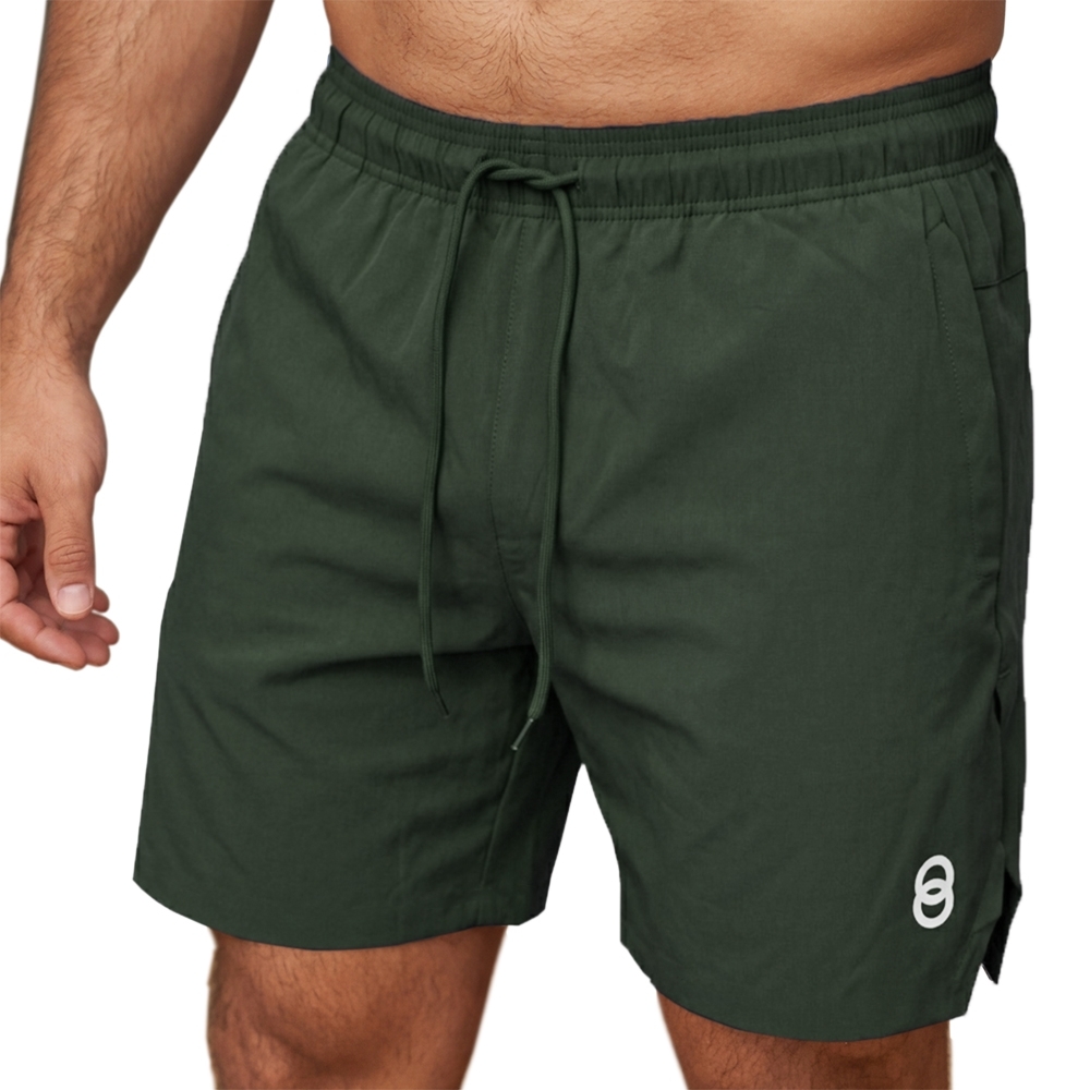 Short Joog JG002 Poliéster Verde Militar - Treino e Performance