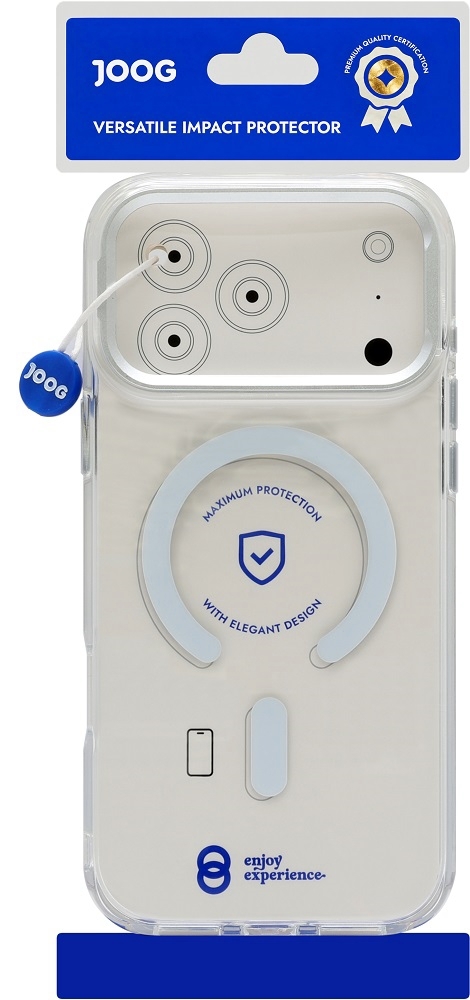 Capa Híbrida Joog com Suporte para iPhone 18 Pro Max White - Compatível com MagSafe